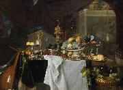 Jan Davidz de Heem A Table of Desserts or Un dessert oil painting artist